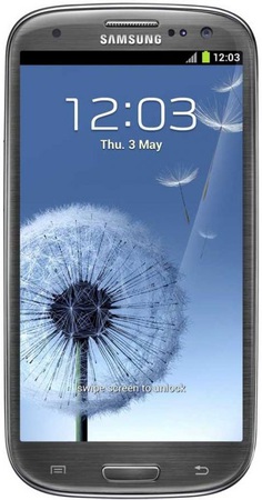 Смартфон Samsung Galaxy S3 GT-I9300 16Gb Titanium grey - Подольск